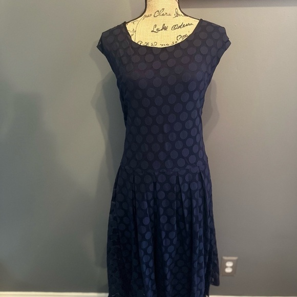 Alfani Navy blue polkadot dress Pre owned - Picture 9 of 9